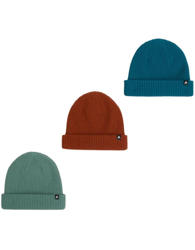 Burton DND 3 Pack Beanies | Chestnut Brown/Blue Teal/Soft Sage